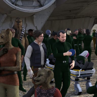 Episode-17: - REUNIONS of HAN SOLO AT STARS' END, a Star Wars fanfiction comic. The end... and a new beginning!