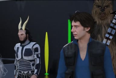 Episode-3: - 2 Spacers Walk Into A Bar of HAN SOLO AT STARS' END, a Star Wars fanfiction comic. Han and Chewie meet with Ploovo-Two-For-One.. but they take... precautions