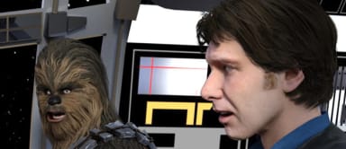 Episode-4: - HAN'S NEW PLAN of HAN SOLO AT STARS' END, a Star Wars fanfiction comic. Han and Chewie look up an old friend