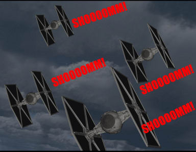 Episode-5: - The Empire Strikes! of HAN SOLO AT STARS' END, a Star Wars fanfiction comic. Han leads a flight of old Z-95 Headhunter snub fighters against the Empire!