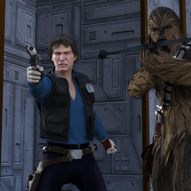 Episode-8: - A SECRET MEETING of HAN SOLO AT STARS' END, a Star Wars fanfiction comic. Han and Chewie arrive at Orron III to meet their contact, the mysterious Rekkon...