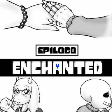 Episode-6: - Epílogo of Enchanted, a Undertale fanfiction comic. Primera "cita".