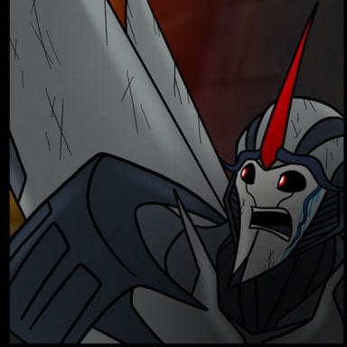 Episode-1: - Chapter 1: "Prologue" - Page 1 of Transformers: Prime: The New Beginning, a Transformers fanfiction comic. In the aftermath of TFP: Beast Hunters: Predacons Rising, Ultra Magnus becomes the new leader of the Autobots after Optimus Prime's sacrifice at the Well of Allspark. Meanwhile, Starscream escapes from being held prisoner by the Predacons and flies into an unknown warship after hearing rumors of someone that took Megatron's place as the new leader of the Decepticons after Megatron had a change of heart and went into self-exile. Little does the Seeker know that he's about to have a reunion with someone who used to serve Megatron before being banished for high treason.