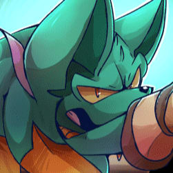 Episode-20: - True Friends of Halo on Fire, a Sonic the Hedgehog fanfiction comic. Nazo gets captured by the rather-frustrated Dirge after he was discovered hiding away at his old home. 
It seems there is no shortages of arguments as another one breaks out between Dirge and Scarington over the current situation, and what to do about it.