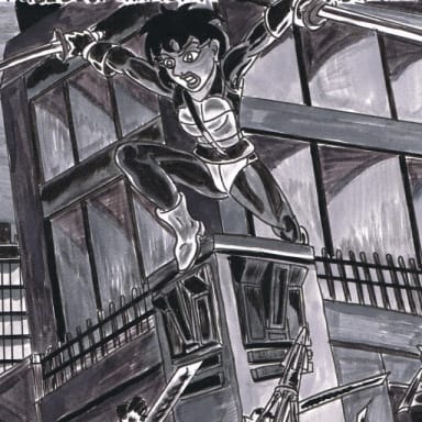 Episode-11: - Reunion of Teenage Mutant Ninja Turtles "The full eighty percent", a Teenage Mutant Ninja Turtles, Avatar The Last Airbender and Dragon Ball Z fanfiction comic. While recovering from her narrow escape from the Kraang, Karai has a conversation with one of the pulverizer brigade. In which some truths come out, including the one where she realizes that she can no longer sport that make up design of hers. Meanwhile Leonardo and Tsunami are discussing on how to break the news to Karai about Toshiro having been murdered.