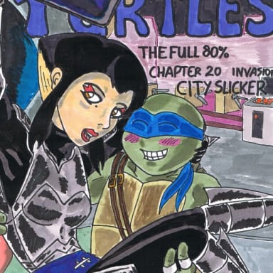 Episode-20: - City Slicker of Teenage Mutant Ninja Turtles "The full eighty percent", a Teenage Mutant Ninja Turtles, Avatar The Last Airbender and Dragon Ball Z fanfiction comic. So this is it, Kuro and Leonardo finally face each other. But is it really set in stone on whom the winner will be?