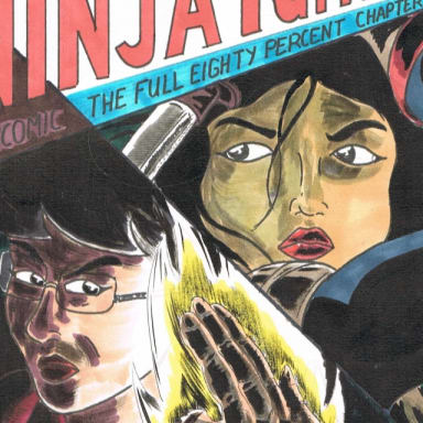 Episode-45: - East side story of Teenage Mutant Ninja Turtles "The full eighty percent", a Teenage Mutant Ninja Turtles, Avatar The Last Airbender and Dragon Ball Z fanfiction comic. With an increasingly unhinged Kraang Subprime gaining the upper hand on the Turtles, they have no choice but to bring in some much-needed assistance. 

And where, during all of this, is Leo?