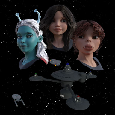 Episode-1: - Sentimental Departures of Tiny Trek Adventures, a Star Trek fanfiction comic. The Aries is a new development vessel by Starfleet being snuck under the radar into the Triangle, an area of space resting between the Romulan, Klingon and Federation border. It's one of 13 of these testbeds known as the Zodiac class. But like every new crew even on a new ship, there's past baggage that you bring with you.