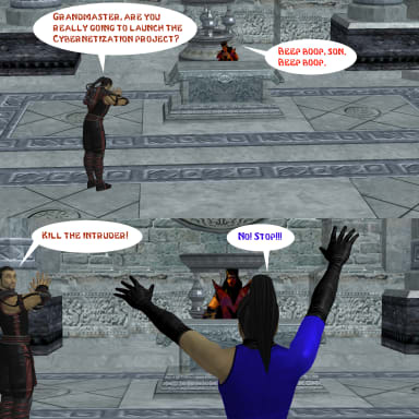 Episode-10: - Messed up Kombat part 9 Domo arigato, Mr. Roboto of Messed up Kombat, a Mortal Kombat fanfiction comic. 