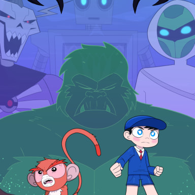 Episode-11: - Secrets of the Power Primate Page 17 to 24 of Srmthfg: DownFall, a Super Robot Monkey Team Hyper Force Go! fanfiction comic. Chiro and Mandarin go into another layer of existence.