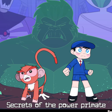 Episode-9: - Secrets of the Power Primate Cover to page 10 of Srmthfg: DownFall, a Super Robot Monkey Team Hyper Force Go! fanfiction comic. The power primate beckons, Mandarin and Chiro must prove themselves as the forces of Evil seeks to claim its soul, and with the Exile's help they might finally uncover the secrets not even the verron mystics knew about the powers of life.