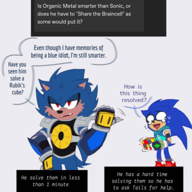 Episode-2: - Questions and Answers about the AU of Metal Organic - Extra material, a Sonic the Hedgehog fanfiction comic. Questions and answers that I have been asked over time about my Sonic AU, if you see changes in the art it is because I put old and new posts here.