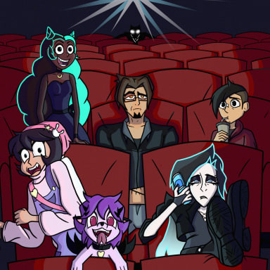 Episode-1: - Tape 1 - Ishwood Tunes of Forbidden Tape, a Far-Fetched fanfiction comic. "Sesamoid" gang makes their road to the "RockStock" festival, but raffic jams seems to ruin adventure. Luckily there is an old road through some small town of Ishwood. 
But turns out town had nothing to do with luck...