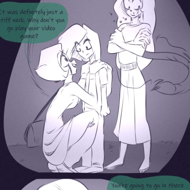 Episode-2: of Wild Life, a Hazbin Hotel fanfiction comic. Iris and Asur talk