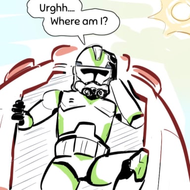 Episode-1: - The Third Landing of Star Wars: R3JCTS, a Star Wars fanfiction comic. A new face arrives on "Outpost Zero"