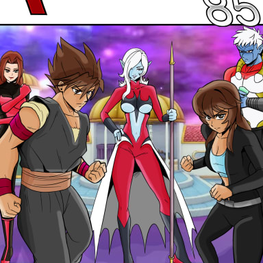 Episode-1: - Mia and the Xenoverse of Xeno 851, a Dragon Ball Z fanfiction comic. Story, characters, coloring, backgrounds by me. Drawings and effects by https://www.deviantart.com/sugoihero