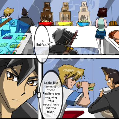 Episode-1: - Wally Palladino Arrives of Yugioh DM AU - Battle City Timeline, a Yu-Gi-Oh! fanfiction comic. This takes place after the first half of the Battle City has completed. We are down to the Top 8 Duelists within the Tournament. As a fair warning if you're a fan of yugi/atem this MIGHT NOT be for you.