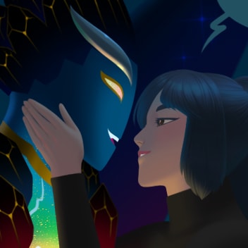 Episode-29: - Episode 22 of The Last Teleport, a Slime Rancher fanfiction comic. How romantic! A safe flight in the loved one's hands, what a dream <3