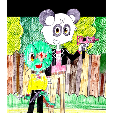 Episode-1: - Chapter 1 of Cult of the Lamb: Resident Evil - Volume 1: Leshy and Yarlen, a Cult of the Lamb and Resident Evil fanfiction comic. While on a picnic with his wife Yellow Cat (Emily) and their children in Darkwood, the site of his temple, Leshy witnesses a member of the Old Faith being eaten by a mysterious monster - a zombie.
He successfully kills all the zombies and tries to return home, but Emily and her children have disappeared, so he rises up to rescue them, meeting up with Yarlen who's looking for Jalala and Rinor, Haro the 2nd Green Crown Bearer, Ratau and the others along the way.