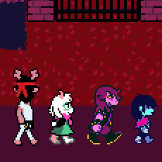 Episode-106: - Episode 106 of Kris performs surgery, a Deltarune fanfiction comic. The group discovers why there was a crow on the gate doors.
