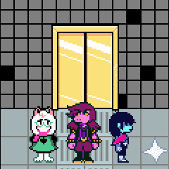 Episode-139: - Episode 139 of Kris performs surgery, a Deltarune fanfiction comic. The gang rides a train.