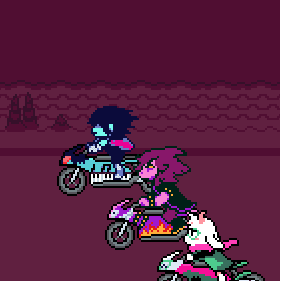 Episode-34: of Kris performs surgery, a Deltarune fanfiction comic. The gang at last reaches the end of Rudy's colon.