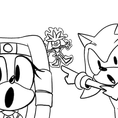 Episode-1: of Flying Lesson, a Sonic the Hedgehog fanfiction comic. 