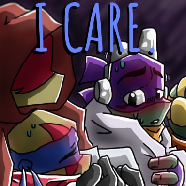 Episode-3: - Intertwined (Part 1) of I Care., a Teenage Mutant Ninja Turtles fanfiction comic. The four brothers made it home, but that doesn't mean their troubles are over. With Leo's life threatening injury and Donnies growing illness, Things are not looking good for the Hamato family.
