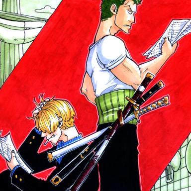 Episode-1: - The Survey of Kitchenbitch vs Gayblade, a One Piece fanfiction comic. 