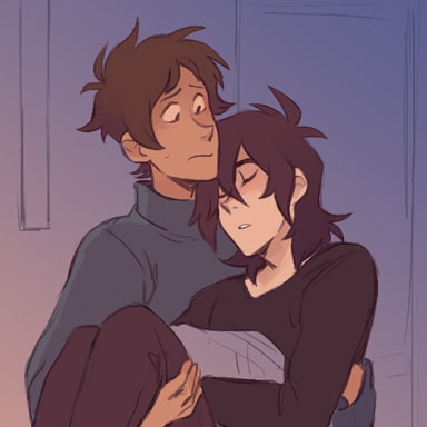Episode-2: of Loose Ends, a Voltron Legendary Defender fanfiction comic. Keith falls asleep and Lance carries him to bed