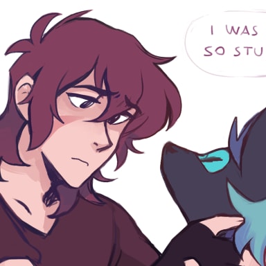 Episode-4: of Loose Ends, a Voltron Legendary Defender fanfiction comic. Keith meets up with Pidge and his wolf!