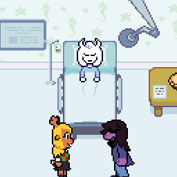 Episode-21: - A hospital visit of Alter Heaven, a Deltarune and Undertale fanfiction comic. Noelle visits Asriel in the hospital to see what she can do!