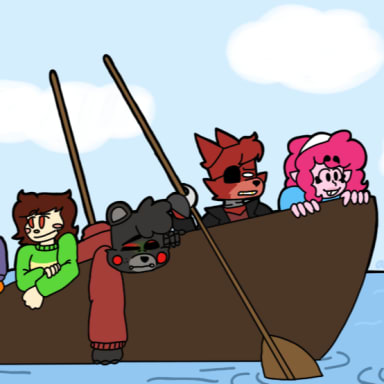 Episode-2: - One Shot #2 Boat Disaster of Multifandom One Shots, a Five Nights at Freddy's, My Little Pony and Undertale fanfiction comic. A couple of characters get stuck in a boat in the middle of the ocean, they don't know how they got there.