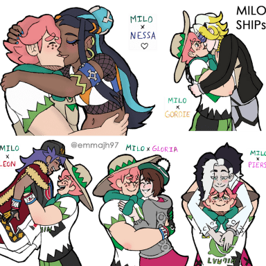 Episode-5: - The Smooching Saga of MMJ's Milo Collection, a Pokemon fanfiction comic. Multishippers rejoice-- Gym Leader Milo from Pokemon kisses everyone!