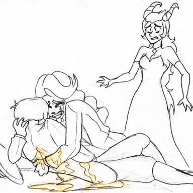 Episode-3: - Deal Gone Wrong of MMJ's Lucifer Collection!, a Hazbin Hotel fanfiction comic. The aftermath of Lucifer getting stabbed in the back...