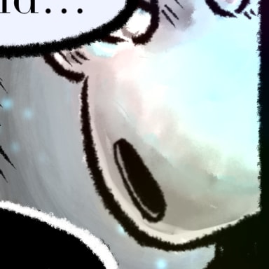 Episode-10: - Peril - 4 of The Queen Mother, a Hollow Knight fanfiction comic. Though the Queen's agents don't know it, the child they're chasing sees many strange things.