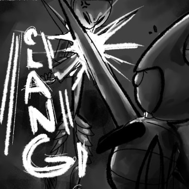 Episode-7: - Peril - 1 of The Queen Mother, a Hollow Knight fanfiction comic. While en route to the Queen's Gardens, the White Lady's guards attempt to stop an agent of the Pale King from reporting what he's seen.