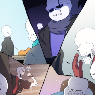 Episode-15: - Interlude (3/3) of The Missing Scarf, a Undertale fanfiction comic. Everybody's getting ready