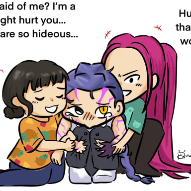 Episode-1: - Therapy session of Huntrix girls daily life, a KPop Demon Hunters fanfiction comic. 