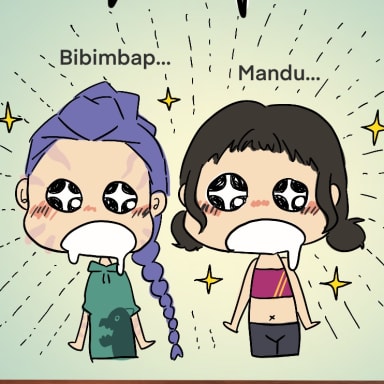 Episode-4: - Who's the best chef? of Huntrix girls daily life, a KPop Demon Hunters fanfiction comic. 