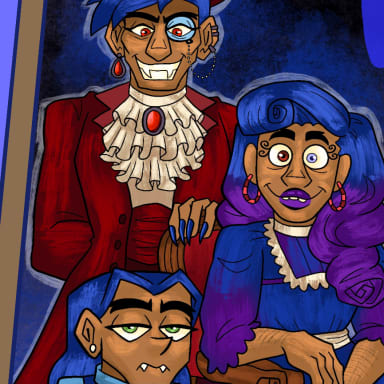 Episode-9: - Iris’ Scary godparent of Ask the Fairly Normal Parents AU, a The Fairly OddParents fanfiction comic. Iris finally gets to answer questions about his scary godparent, Ved! (Much to Dev’s annoyance)