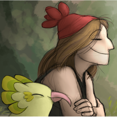 Episode-4: - Ten Carat Training of El's Alolan Adventures, a Pokemon fanfiction comic. El and her Oricorio Sweets make a surprising discovery