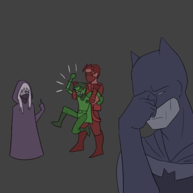 Episode-19: - Spoiler of Secret Robin, a DC and Batman fanfiction comic. Someone's patrol got... spoiled.