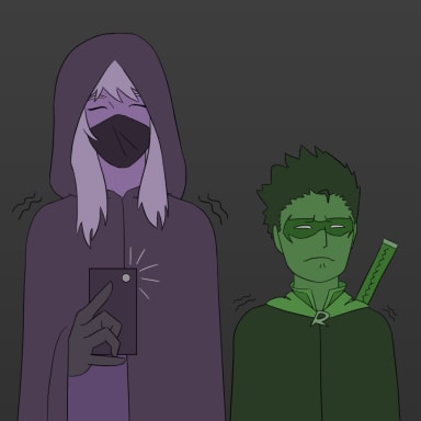 Episode-53: - Meme On Dad of Secret Robin, a DC and Batman fanfiction comic. The Robins pull a prank on Bruce.