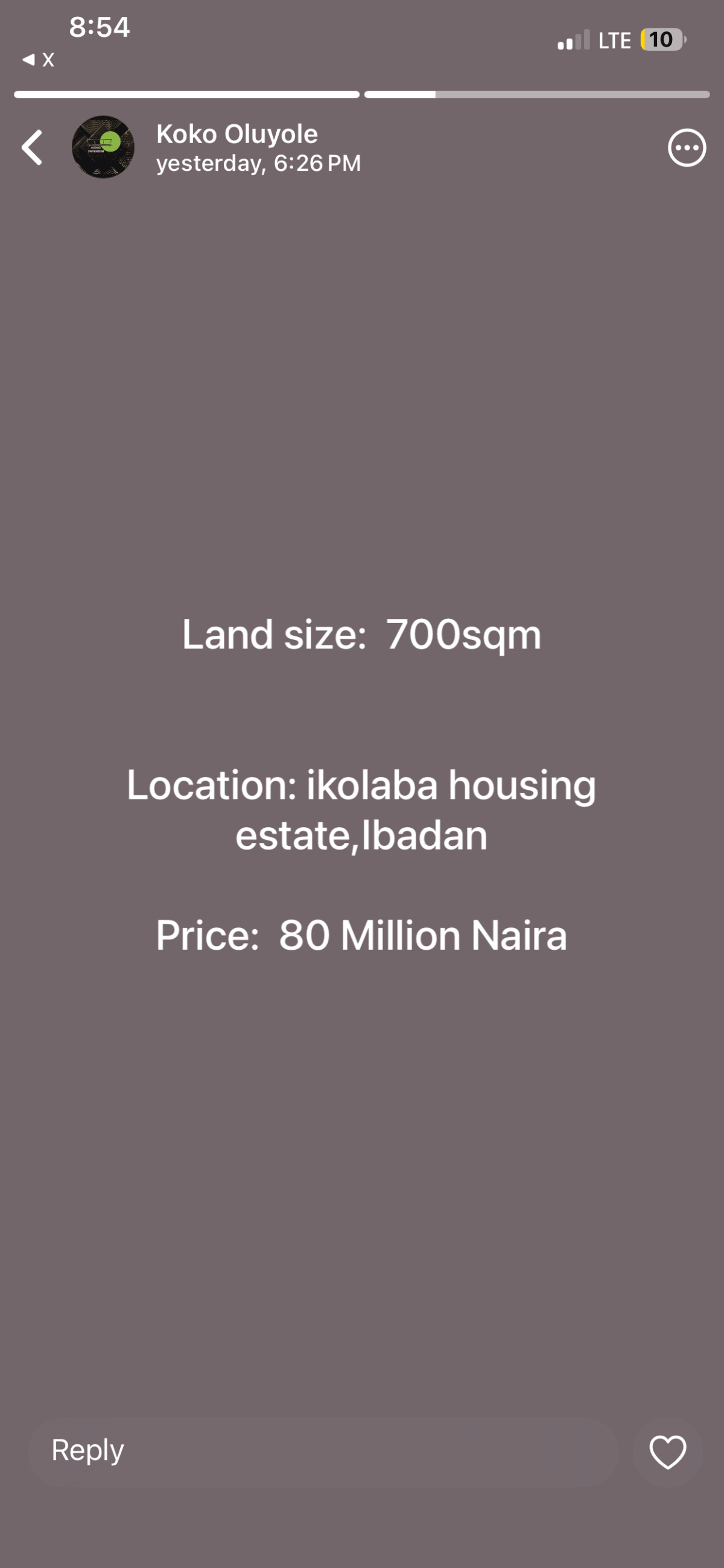 700 sqm Land at Ikolaba, Ibadan, Oyo · Ikolaba, Ibadan, Oyo · Listing photo 1 of 1