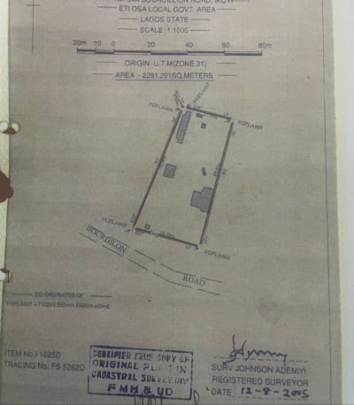 2281 sqm Land at Bourdillon, Ikoyi, Lagos