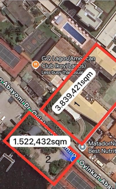 3839 sqm Land at Ikoyi, Lagos
