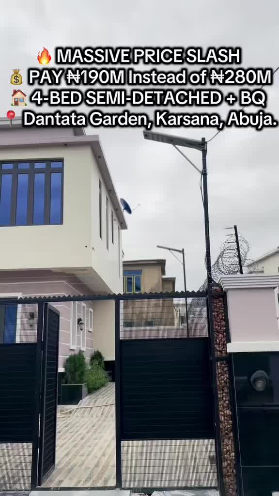 4 Bed Semi detached at Gwarinpa, Abuja, FCT