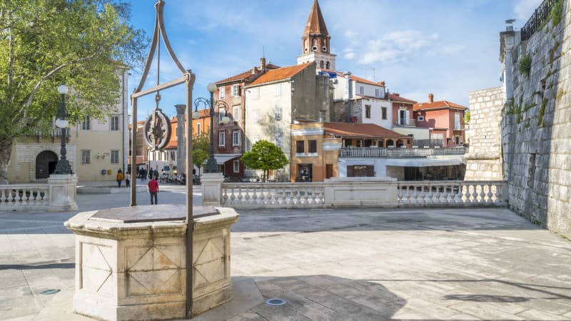 Zadar med bes�k til saltfabrikk