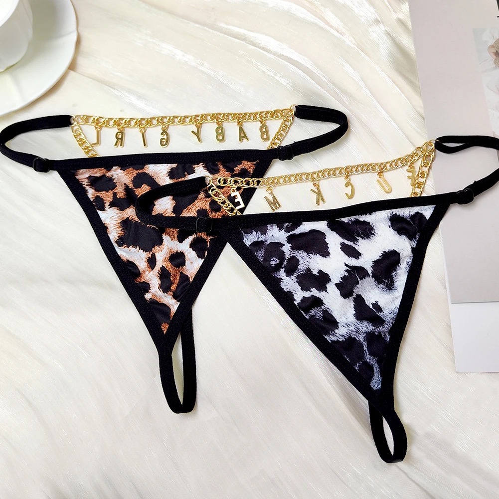 String léopard personnalisé